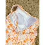 Kona Sol Orange Floral One Shoulder High Coverage One Piece Swimsuit Size M Photo 4