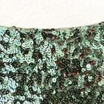 Alice + Olivia Green Sequin Short Sleeve Mini Dress Size S Photo 4
