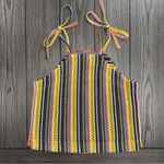 Madewell | Texture & Thread Tie-Shoulder Tank Top in Rainbow Crochet Photo 4