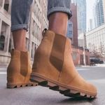 Sorel  Joan Rhapsody Chelsea Wedge SZ 8 Waterproof Rugged Wedge Bootie Photo 1