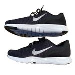 Nike NWT 🖤🤍 WIDE Womens Flex Trainer Black and Silver Sneakers, Size 8.5 WIDE Photo 11
