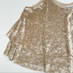 Madison & Berkeley Ruffle Velvet Top Skinny Straps Photo 4