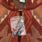 Coldwater Creek Aztec Pattern Sweater Womens Size XS Rust Turquoise Photo 7