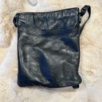 Margot black leather slip pocket front crossbody bag Photo 2