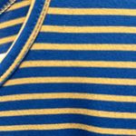 LuLaRoe Women's  Striped Blue Yellow/GOLD Hi-Low Carly Dress Size Small EUC #2362 Photo 3