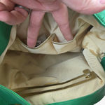 Badgley Mischka Green Leather Italian Jodie Tote Luxury Designer Shoulder Bag Photo 12