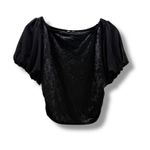 Free People Free‎ People Intimately Midnight Mood Velvet Crop Top Size Medium Photo 2