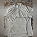 Tommy Bahama  Womens Quarter Long Sleeve Zip Shirt XL White‎ Golf Tennis Photo 6