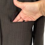 Ann Taylor  Women's Wool Striped Single Breasted Two-Button‎ Blazer Gray Size 10P Photo 9