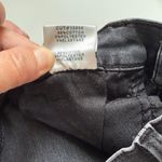 J Brand Low Rise Skinny Crop Distressed Black Jeans Size 27 | Edgy Minimalist Photo 7