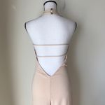 Free People Cream Halter Maxi Jumpsuit Photo 3