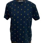 Denim & Flower  Navy Blue Tee Pineapple Print Size Medium Photo 0