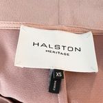 Halston Heritage Satin Kimono Open Front Tie Waist Multi Needle Band Cardigan Photo 1