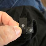 Eileen Fisher  Knit Mandarin Collar Dress Size XSMALL Black Oversized Loose Photo 5