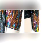 Vintage Jack Bryan Sequined/Beaded Top or Jacket small phoenix rising Purple Photo 3
