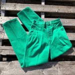 Wrangler Vintage 80s Silverlake high rise bareback cowgirl pleated green jeans Photo 0