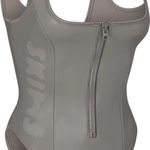 SKIMS Rubbersized Scuba Swim Scoop Neck Onepiece in Gray Chalk, Size XXS Photo 8