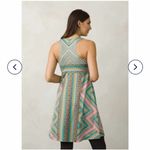 prAna  Ariel Toas Print Green Athletic Built In Bra Dress Photo 3