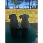 Urban Outfitters  chunky heel shoes open toe ankle strap suede grey size 7 Photo 1