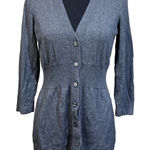 The Limited Vtg  Y2K 90s Baby Doll Knit Cardigan Sweater Women's Size Medium Gray Photo 0