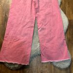 Gap  Wide Leg Denim Jeans Size 28 6 Raw Hem Salmon Pink Color Womens Photo 8