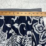 Roz & Ali  size large skirt pull on zips in back lined blue and white floral NWT Photo 2