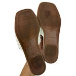 Vince Rumi Square Toe Woven Slide Slip On Sandal White Size 7.5 Photo 6