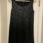 Eileen Fisher NWT 100% Merino Wool Black Knit Sequin Sweater Tank Dress Size S Photo 0