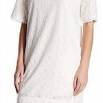 Current/Elliott CURRENT ELLIOTT THE EYELET EMBROIDERED T-SHIRT DRESS DIRTY WHITE Size 0 XS NWT Photo 0