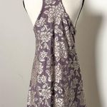 Lazy sundays  Anthro Fairy Floral Texture Boho Mini Sleeveless Halter Dress Sz M Photo 4
