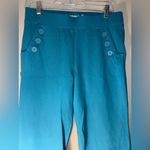 Betabrand  blue Midrise bootcut pull on dress pants medium long Photo 1