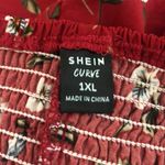SheIn  curve size 1x red floral top Photo 2