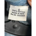 Vintage Carols Corner Lattice Denim Vest Sz Small Blue Grey Western Photo 6