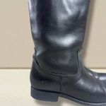 Frye  Melissa Logo Black & Brown Leather‎ Knee High Boots 76436 Women's 6.5 B Photo 1