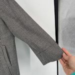 Talbots VTG Wool Blend Houndstooth Single Breasted Blazer Black White Size 14 Photo 8