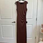 (NWT) Lulus Brown Ruched Maxi Dress Size XL Photo 3