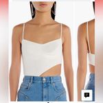 New! MUGLER Women’s Asymmetric
Cutout Bodysuit in Ivory Size XS $760 Photo 2