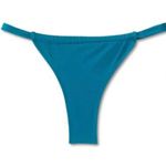 Shade & Shore Women's Tunneled Ultra High Leg Bikini Bottom - Teal Blue Photo 6