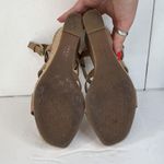 Franco Sarto Size 9 Cera Cork Wedge Sandals Beige Leather Slingback Platform Photo 9