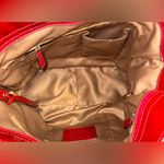 Coach Red Leather Shoulder Bag Photo 10