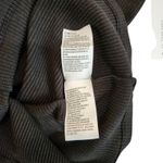 American Eagle AE Rib Knit Keyhole Tie-Front Tee T-Shirt Crop Top Black Medium Photo 7