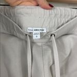 James Perse Standard Jogger Sweatpants Terry Women’s Size 0 Bone Tan Cotton Photo 3