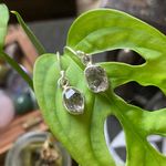 Herkimer Diamond Sterling Silver Dangle Earrings Photo 1