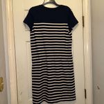 Ralph Lauren Ralph‎ Lauren Navy Blue White Nautical Striped Cotton Shirt Dress Size Medium Photo 3