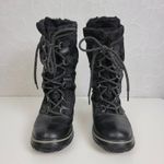 Coach Womens Boots Size 5.5 Shaine Black Signature Monogram Winter/Rain Fleece Photo 7