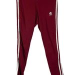 Adidas  Bordeaux Crimson Red Tri-Stripe Athletic Pants S Photo 1