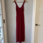 Vintage 70's Red Lace Donna Richard for Gilligan & O'Malley Nightgown Dress Size M Photo 4