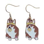 Sporty Corgi Drop Earrings Gold Photo 0