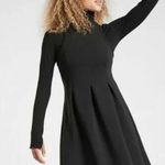 Athleta | XSP | En Route Black Sleeveless Pleated Zip Back Scuba Mini Dress Photo 3