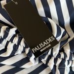 NWT Palisades Beach Club Navy Blue & White Striped One Photo 5